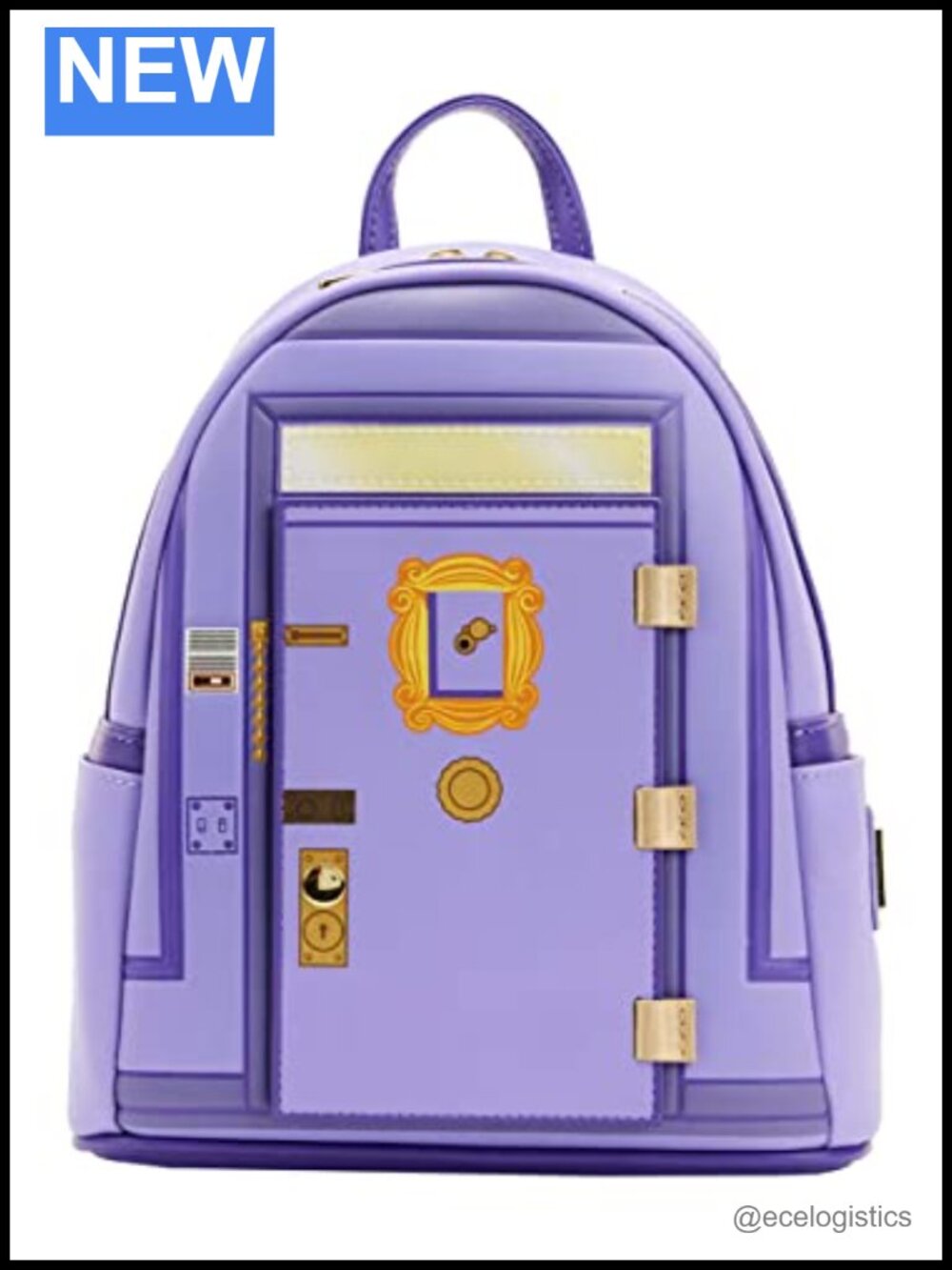 Loungefly Friends TV Series Front Door Chibi Art Satchel Bag